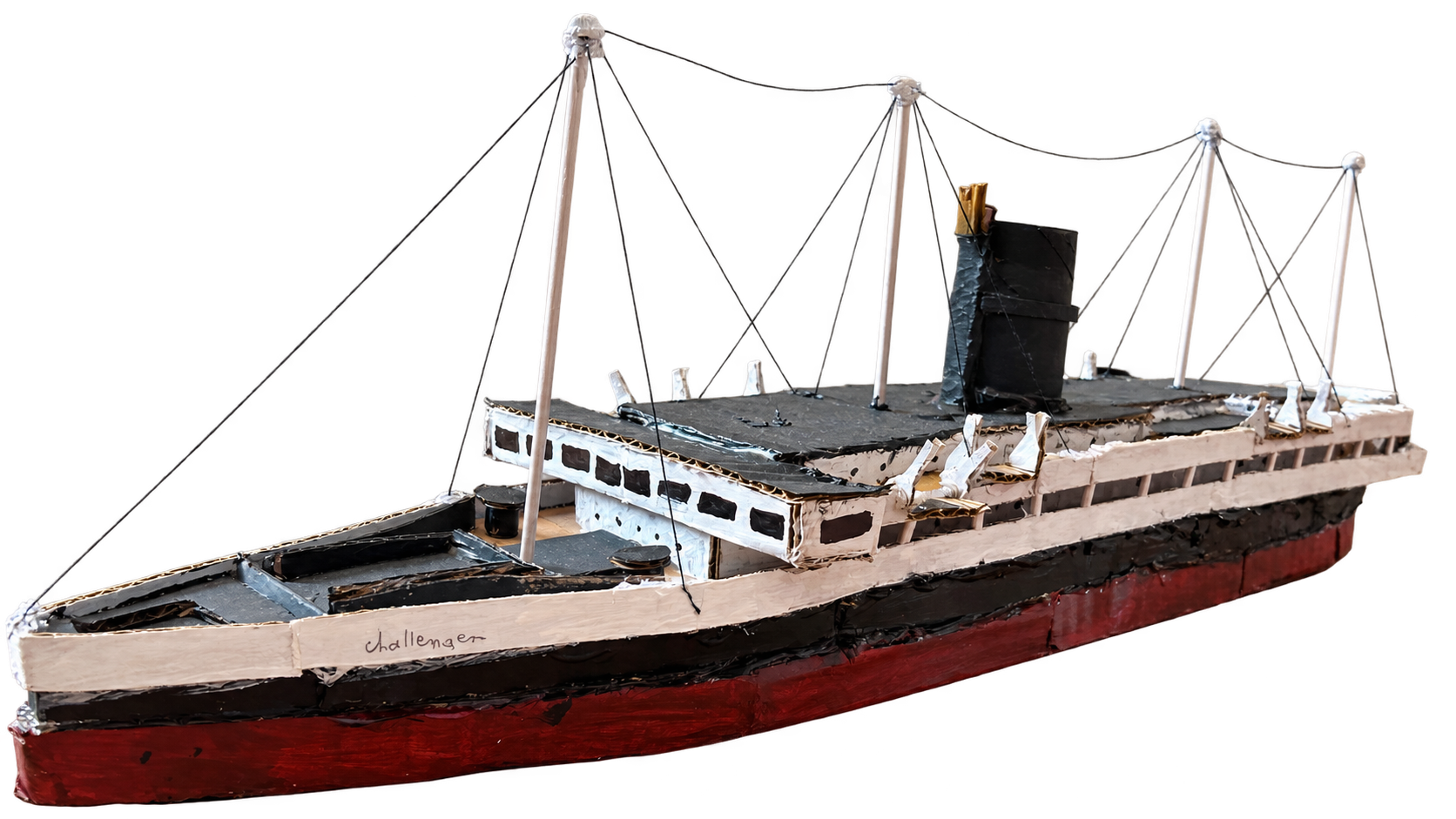 Hand made ship model Challenger